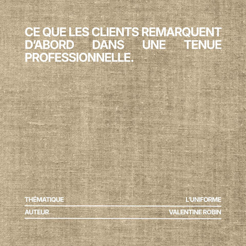 Ce que les clients remarquent d’abord dans une tenue professionnelle.