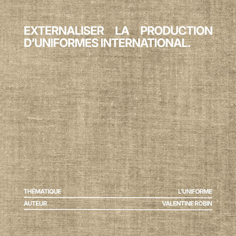 Externaliser la production d’uniformes international