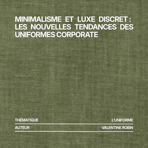 Minimalisme et luxe discret : les nouvelles tendances des uniformes corporate