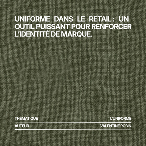 Uniforme dans le retail : un outil puissant pour renforcer l’identité de marque